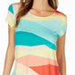 Camiseta estampada feminina Alfani amarela tamanho GG