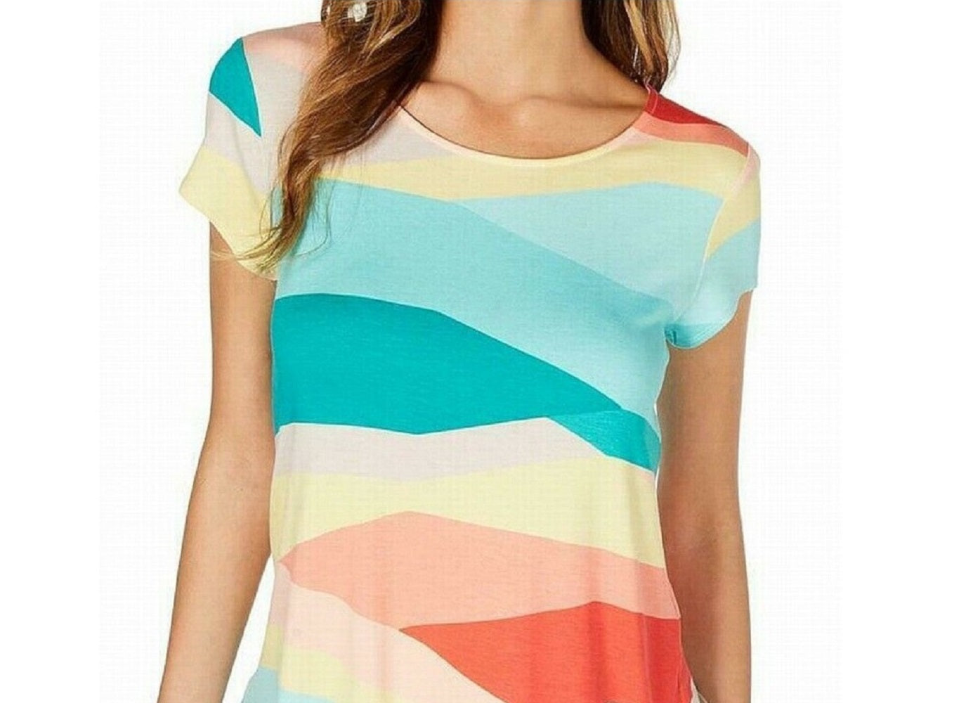 Camiseta estampada feminina Alfani amarela tamanho GG