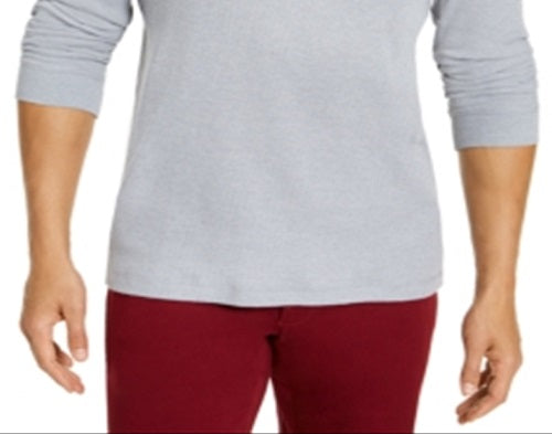 Camisa Henley Masculina Club Room Cinza Tamanho Grande