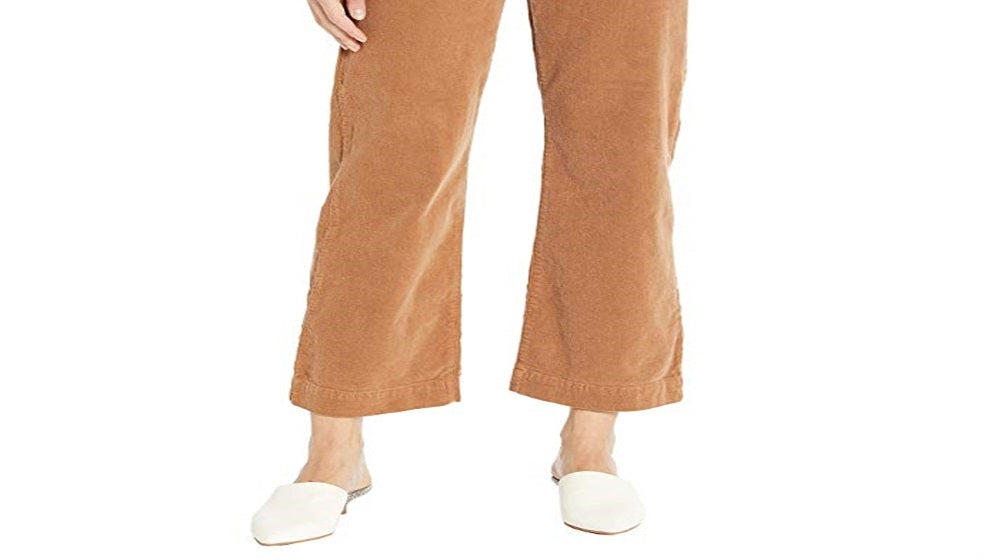 Calça de veludo cotelê Alexa Casual feminina 7 for All ManKind, marrom, tamanho 32