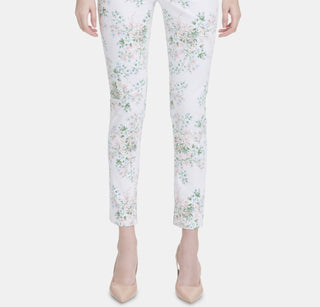 Calça Calvin Klein Feminina Cós Médio Floral Rosa Tamanho 16