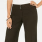 Calça feminina elástica de perna larga estilo &amp; co, verde, tamanho 10