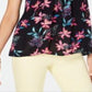 Blusa feminina com gola estilo mix media azul tamanho pequeno