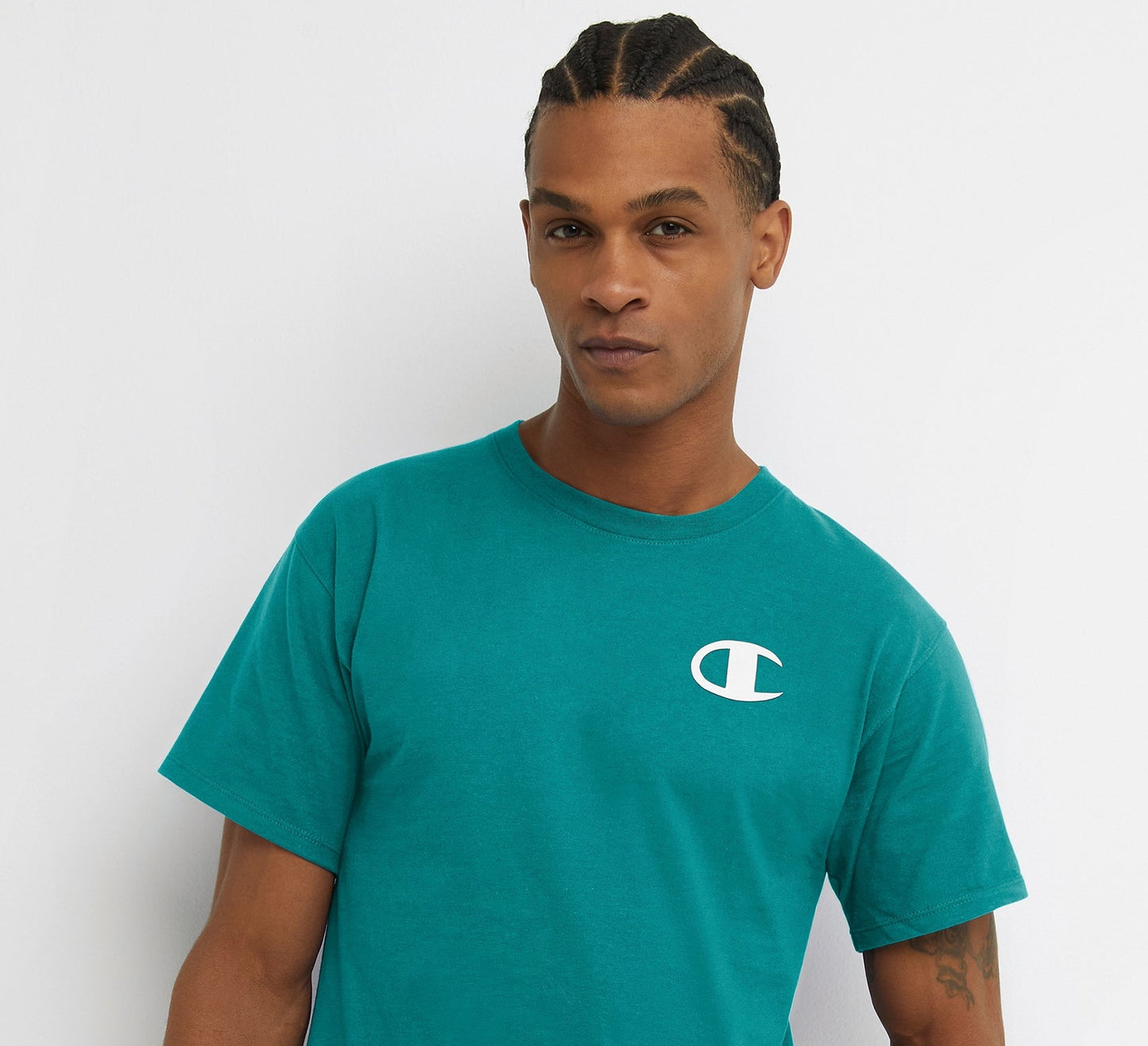 Camiseta Champion Classic Graphic Masculina Verde Tamanho P