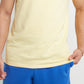 Camiseta masculina Champion Classic Muscle com logotipo C bordado, amarela, tamanho grande