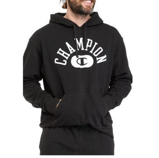 Moletom com capuz Champion Arch Logo Vintage Varsity Masculino Preto Tamanho XX-G