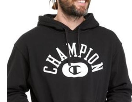 Moletom com capuz Champion Vintage Wash Masculino Preto Tamanho Médio