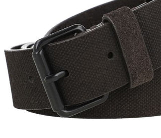 Cinto masculino AllSaints com logotipo lavado, cinza, tamanho 36