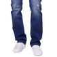 Calça Jeans Lazer Masculina Straight Fit Azul Tamanho 30X30