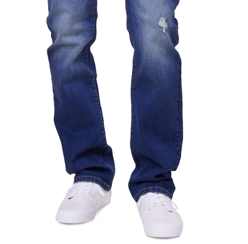 Calça Jeans Lazer Masculina Straight Fit Azul Tamanho 30X30