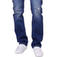 Calça Jeans Lazer Masculina Straight Fit Azul Tamanho 31X32