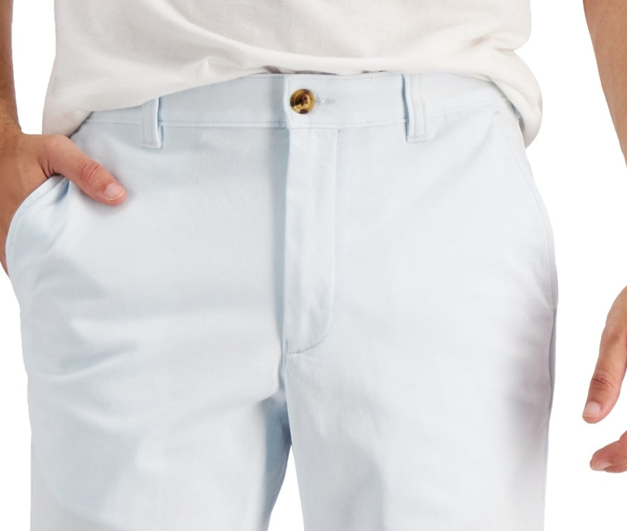Club Room Shorts Masculino Regular Fit 9 4 Way Stretch Branco Tamanho 40