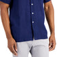 Camisa Masculina Club Room 100% Linho Azul Tamanho P