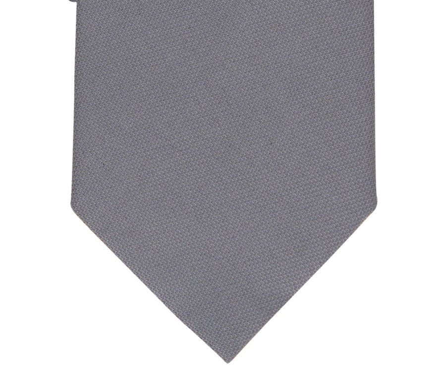 Gravata Perry Ellis Masculina Connor Classic Solid Cinza Regular