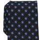 Gravata clássica floral elegante masculina Club Room, preta, tamanho regular