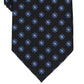 Gravata clássica floral elegante masculina Club Room, preta, tamanho regular