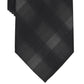 Gravata xadrez Perry Ellis Classic Design Broer Masculina Preta Tamanho Regular