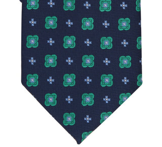 Gravata Club Room Masculina Classic Geo Neat Verde Tamanho Regular