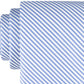 Gravata listrada Tommy Hilfiger masculina Seersucker azul tamanho regular