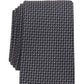 Gravata Alfani Palazzo Mini Masculina Preta Tamanho Regular