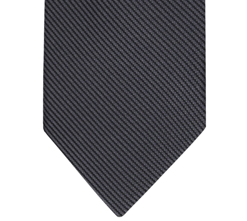 Gravata Calvin Klein Masculina Listrada Lisa Preta Tamanho Regular