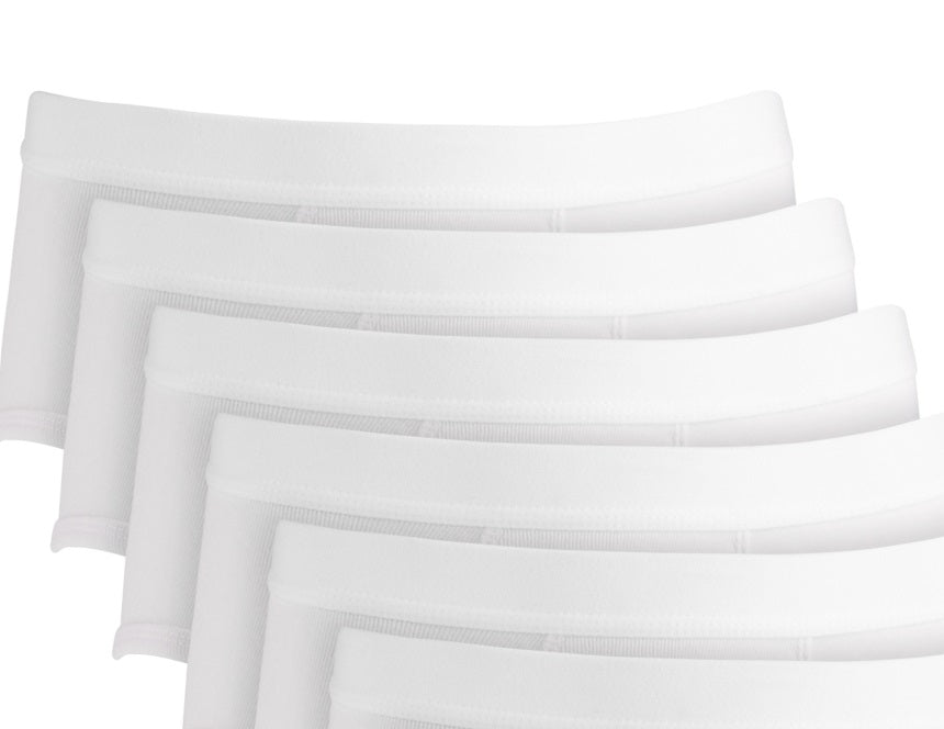 Cuecas Masculinas Club Room, Pacote com 8 unidades, Brancas, Tamanho Pequeno