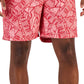 Calção de banho masculino Club Room Ben Tropical rosa tamanho XX-G