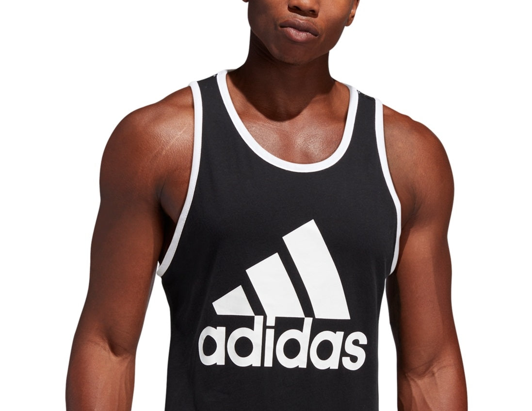 Regata Adidas Masculina Badge Of Sport Logo Graphic Preta Tamanho Grande