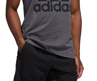 Regata Adidas Masculina Badge Of Sport Logo Graphic Cinza Tamanho Médio
