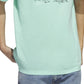 Camiseta Adidas Masculina Manga Curta Gola Redonda com Estampa de Food Truck Verde Tamanho Médio