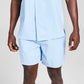 E agora esta camisa de acampamento masculina com botões clássicos, azul, tamanho grande