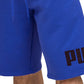 Shorts Puma Big Fleece Logo Masculino Azul Tamanho Grande