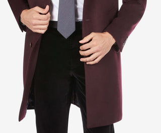 Sobretudo masculino Tallia com gola sherpa removível, vermelho, tamanho extragrande