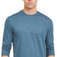 Camiseta masculina Club Room Doubler Crewneck, azul, tamanho grande