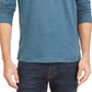 Camiseta masculina Club Room Doubler Crewneck, azul, tamanho grande