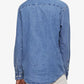 Camisa jeans vintage masculina Calvin Klein azul tamanho extragrande
