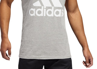 Regata Adidas Masculina Badge Of Sport Logo Graphic Cinza Tamanho Médio