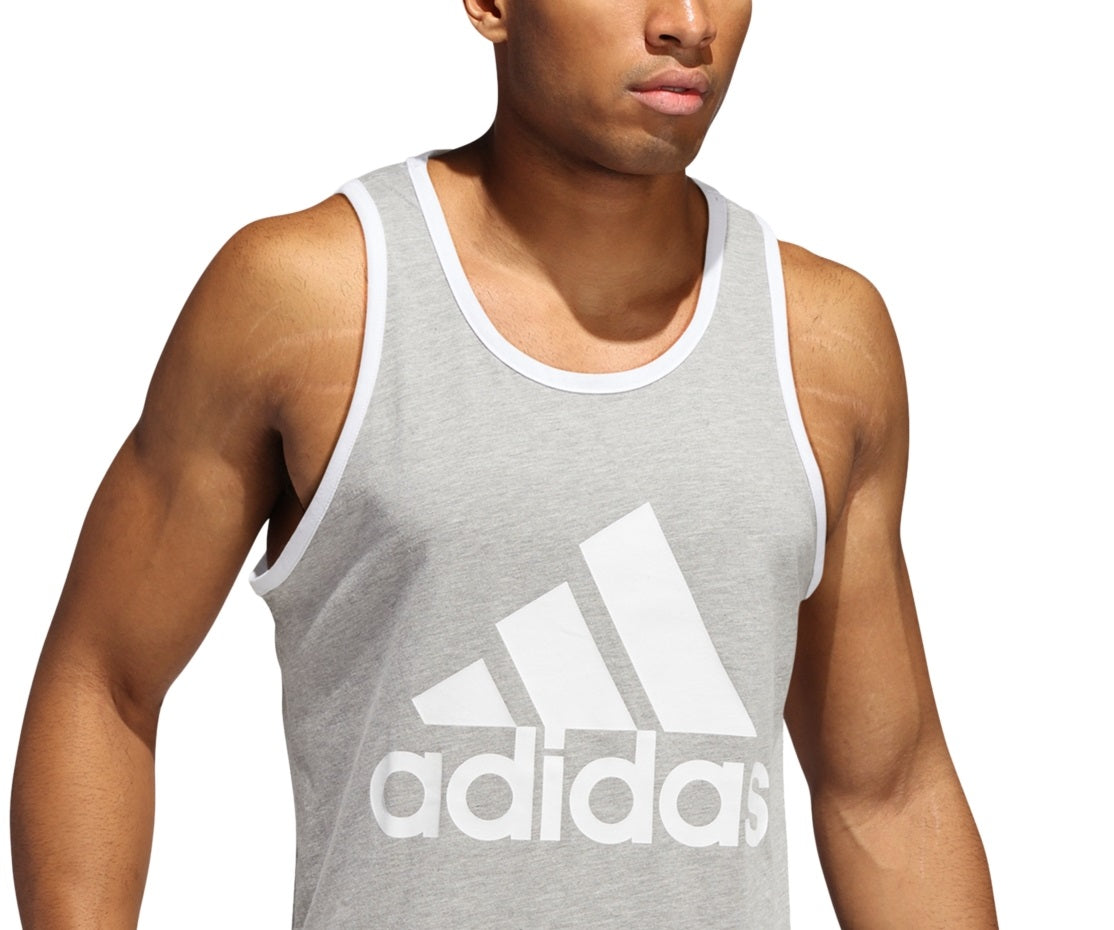 Regata Adidas Masculina Badge Of Sport Logo Graphic Cinza Tamanho X-G