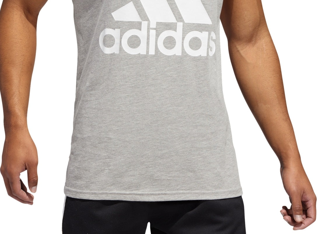 Regata Adidas Masculina Badge Of Sport Logo Graphic Cinza Tamanho X-G