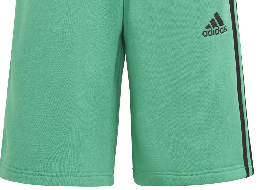 Shorts Adidas Masculino 3 Stripes 10 Fleece Verde Tamanho Pequeno