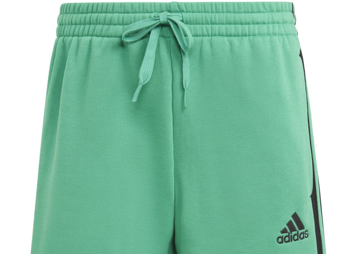 Shorts Adidas Masculino 3 Stripes 10 Fleece Verde Tamanho Grande