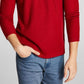 E agora esta camisa térmica masculina de malha com gola redonda vermelha tamanho X-G