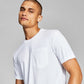 E agora esta camiseta masculina com bolso sólido, branca, tamanho grande