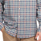 Camisa Barbour Masculina Tailored Fit Xadrez Thermo Tech com Botões Cinza Tamanho Médio