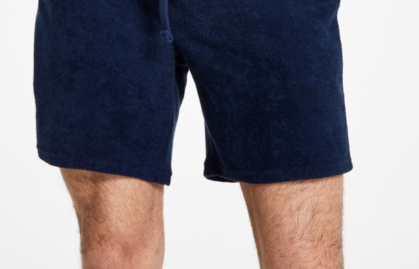 Sun + Stone Shorts Masculino French Terry Azul Tamanho Pequeno