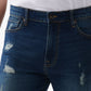 Shorts Lazer Comfort Flex 9.5 Masculino Azul Tamanho 34