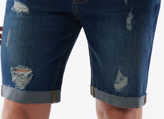 Shorts Lazer Comfort Flex 9.5 Masculino Azul Tamanho 34