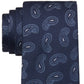 Gravata Tommy Hilfiger Halo Paisley Masculina Azul Tamanho Regular