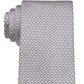 Gravata com estampa de elos de design clássico masculina Michael Kors cinza tamanho regular