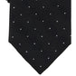 Gravata masculina Michael Kors Petru Dot Pattern preta tamanho regular